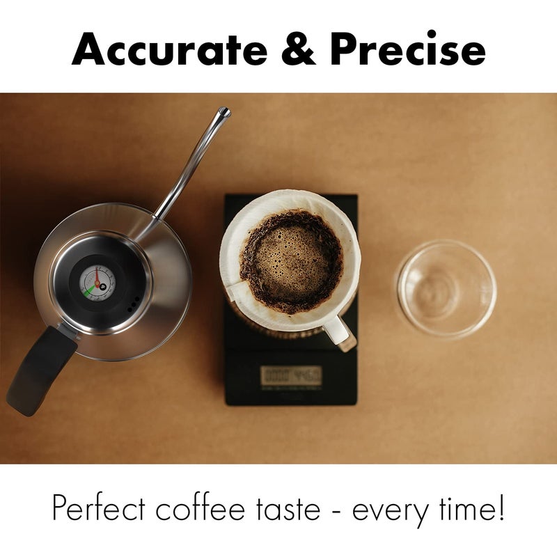LuxHaus Pour Over Kettle - Gooseneck Kettle With Thermometer - Coffee and Tea Maker for Stovetop - 40oz - Image 5